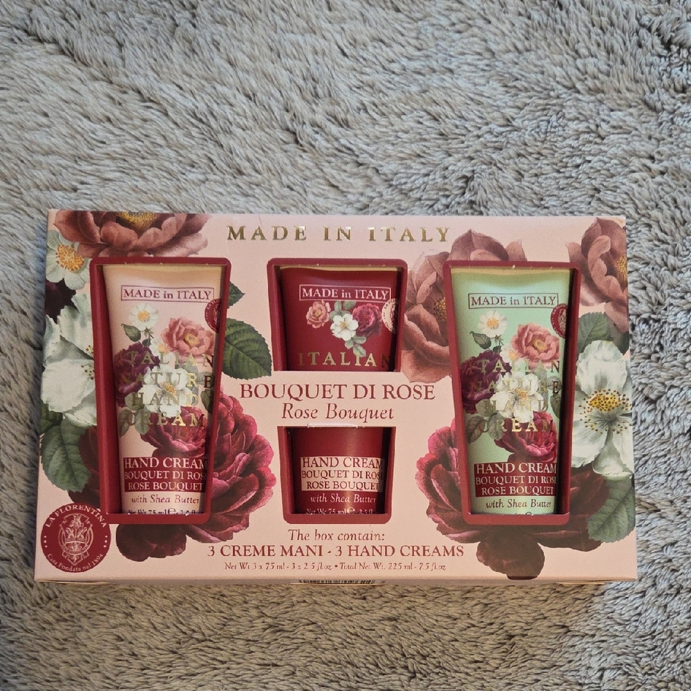 Rose Bouquet Hand Cream Trio